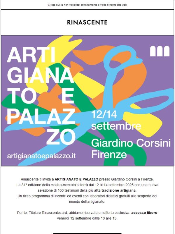 Invito | Artigianato e Palazzo
