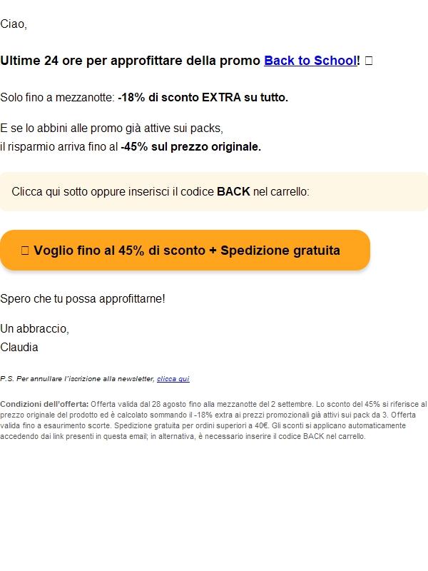 Re:❗️Ultime ore, fino al 45% di SCONTO