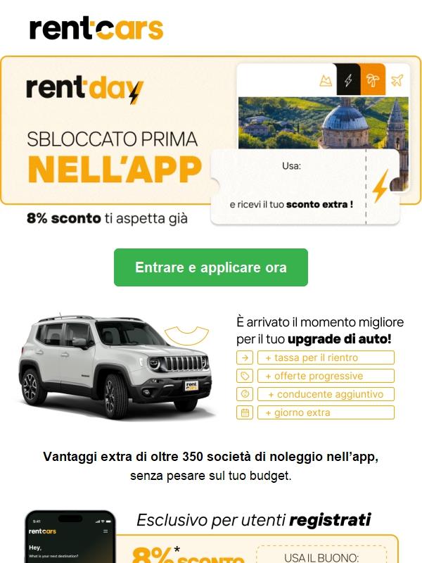 Buono sbloccato : Rentday è arrivato prima ! 🔥