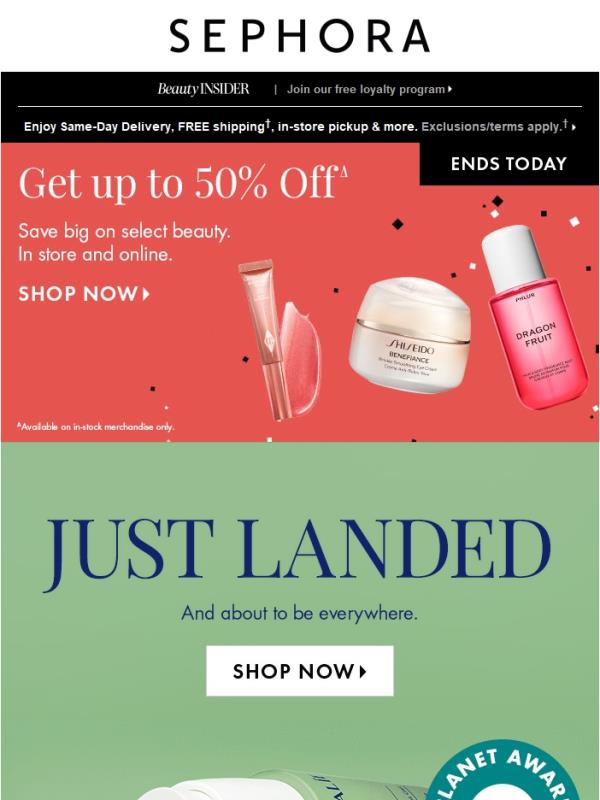 This is IT. Enjoy up to 50% off select beauty.