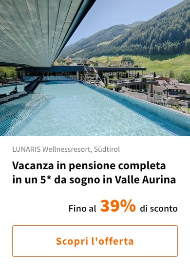 Vacanza in pensione completa in un 5* da sogno in Valle Aurina