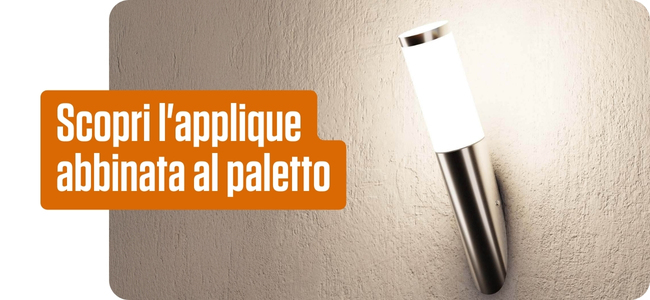 Scopri l'applique abbinata al paletto