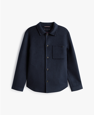 Giacca camicia Smart Casual in misto lana