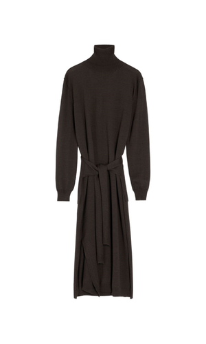 Wool blend midi dress
