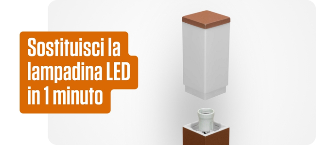 Sostituisci la lampadina LED in 1 minuto!