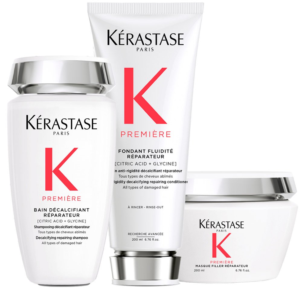 Image of Kerastase Première Bain Décalcifiant Réparateur 250ml Fondant Fluidité Réparateur 250ml Masque 200ml