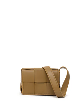 Borsa Mini Cassette in Nappa Intrecciata Bottega Veneta