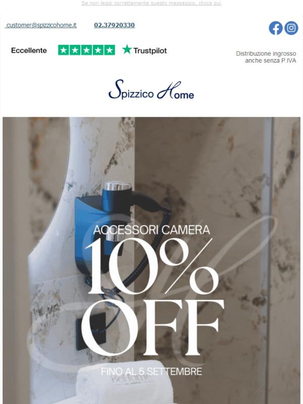 Extra 10% su Accessori Camera ✨ Approfittane Ora