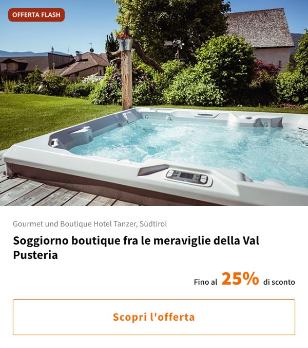 Soggiorno boutique fra le meraviglie della Val Pusteria