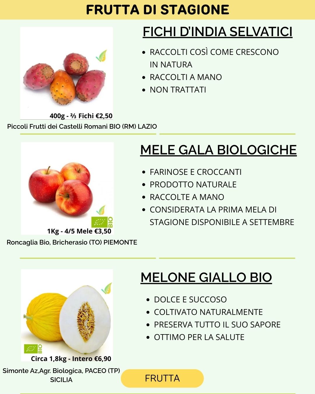 FRUTTA