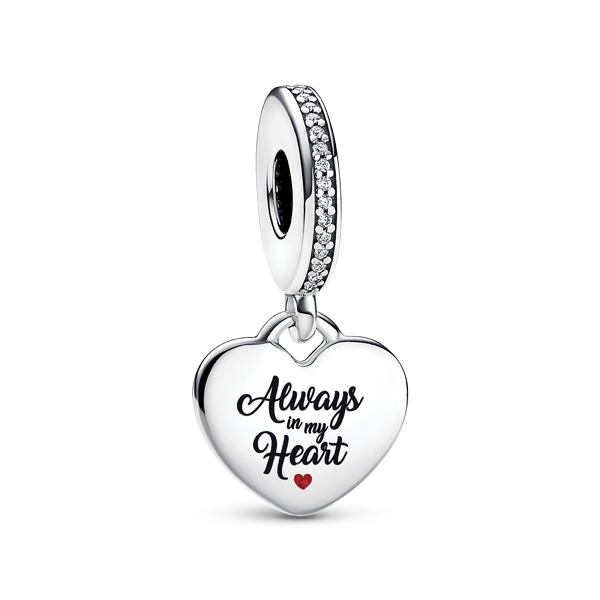 Engravable Always In My Heart Charm