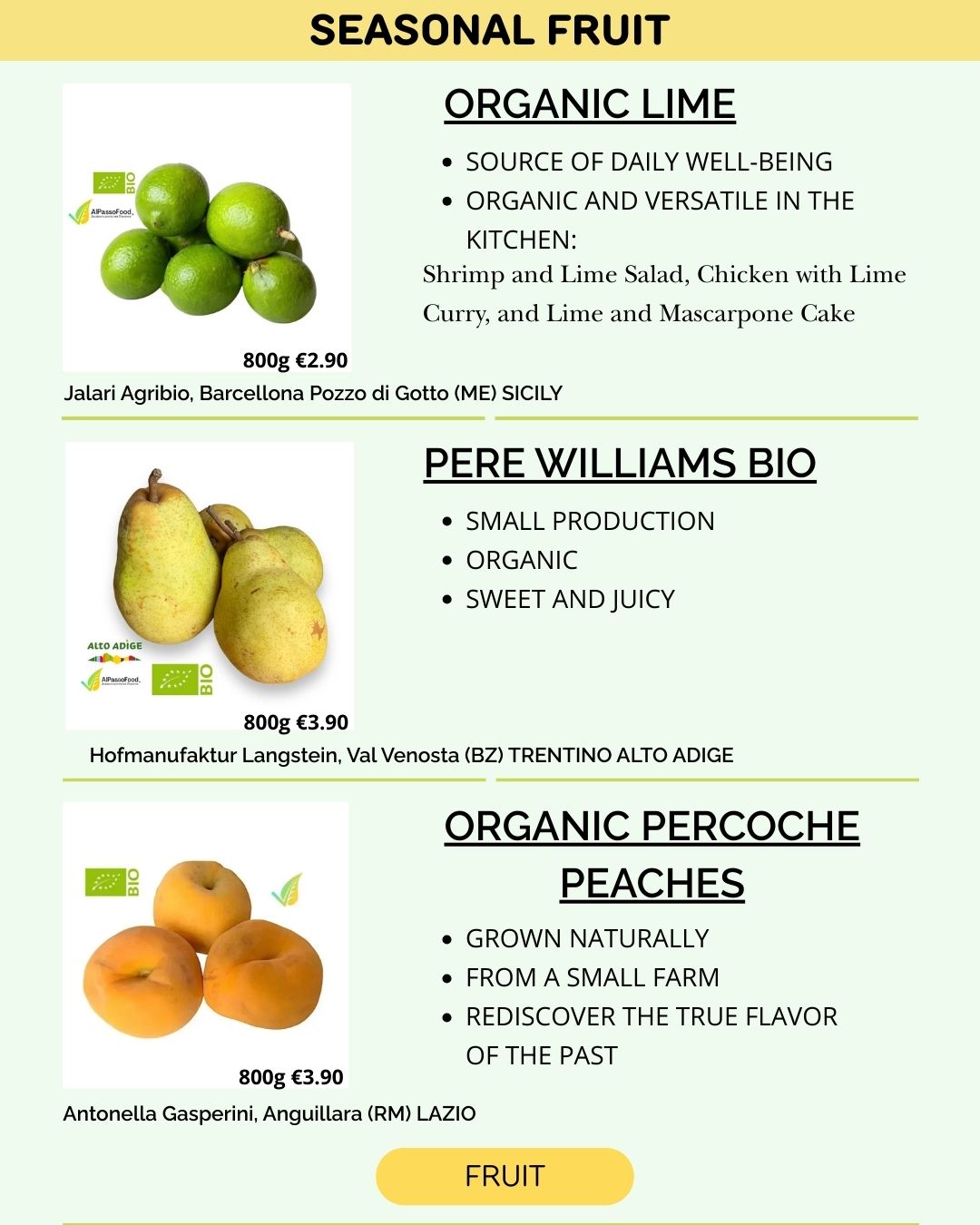 FRUITS