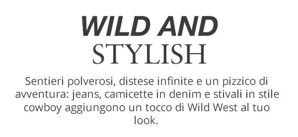 Scopri il western style
