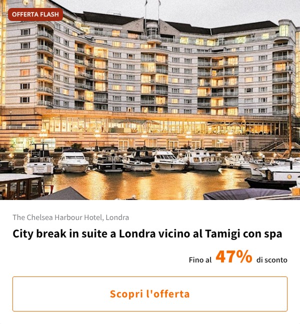City break in suite a Londra vicino al Tamigi con spa
