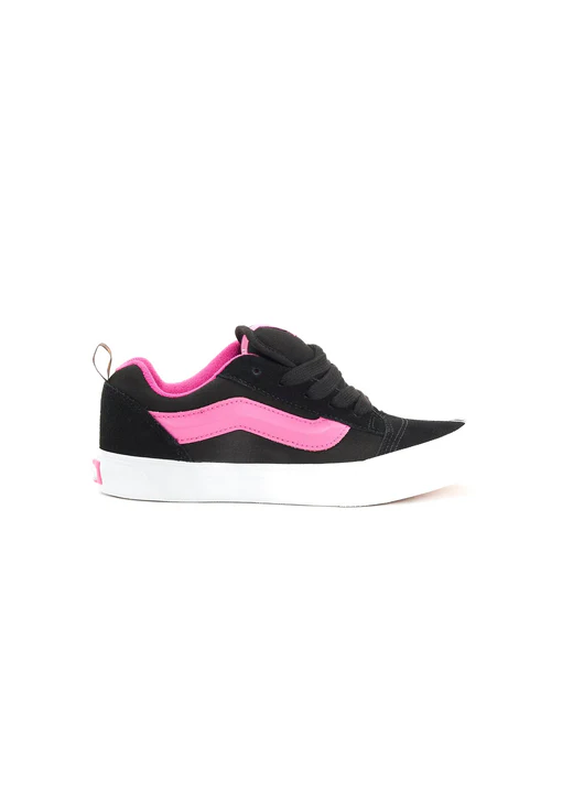 Vans Kids Knu Skool Nero/Fucsia per Bambine