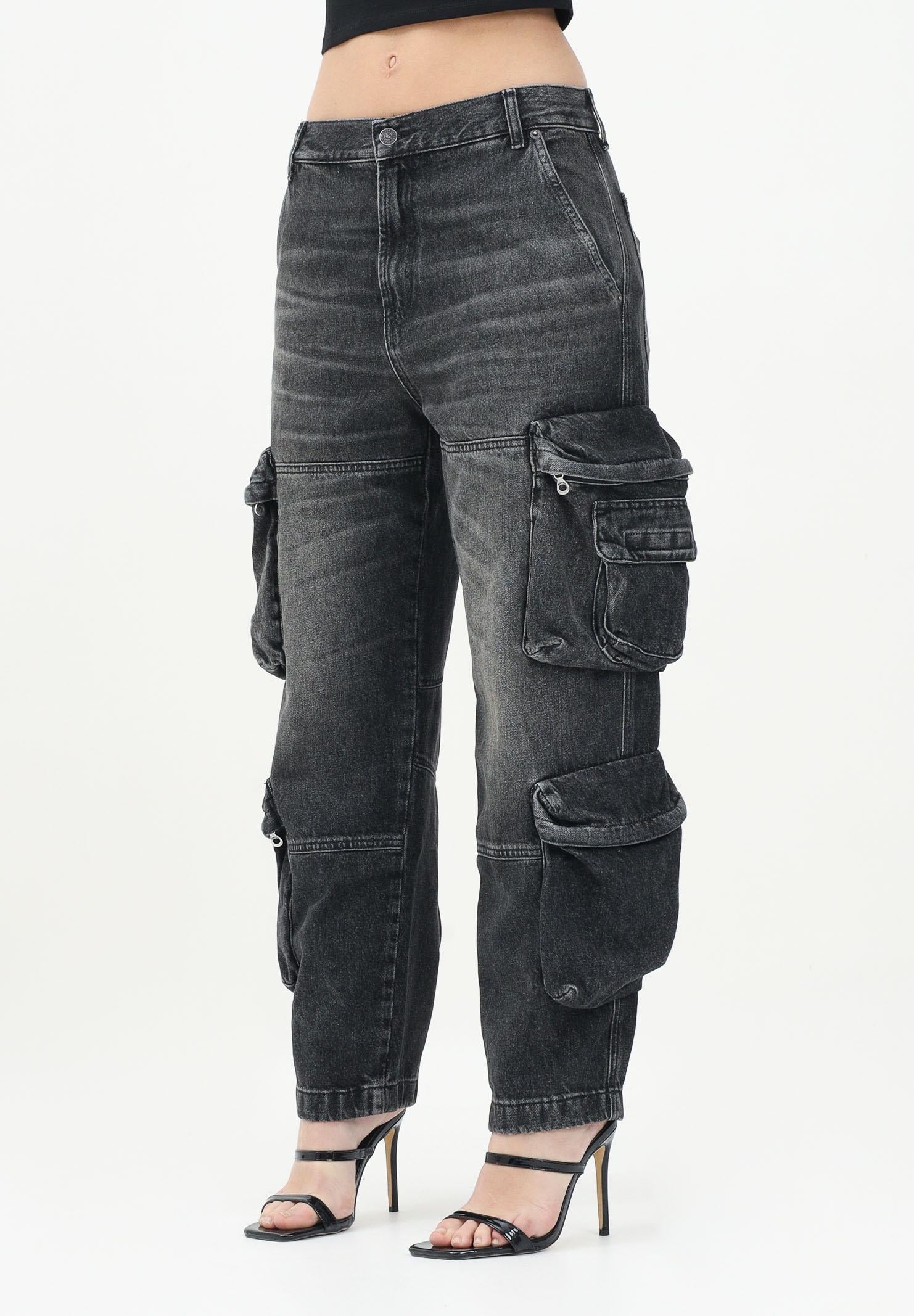 Image of DIESEL Jeans cargo Dfish-Cargo-S-J in denim nero