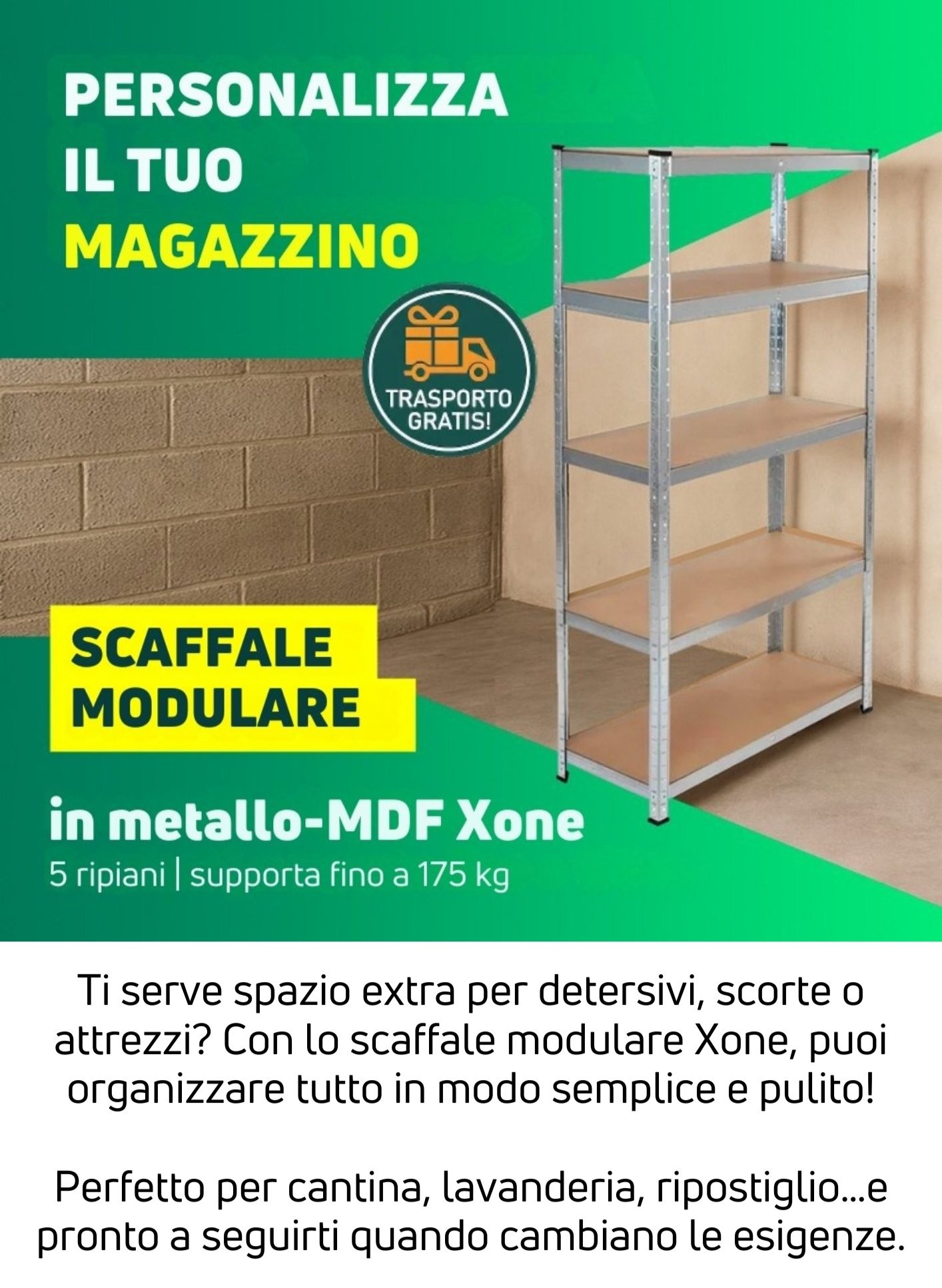 Scaffale modulare Xone | Perrone Shop