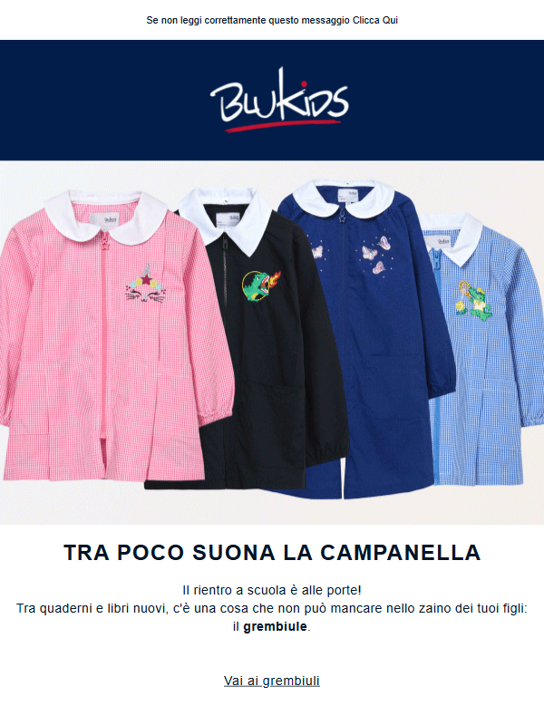 Nuovo anno? Nuovi grembiuli!