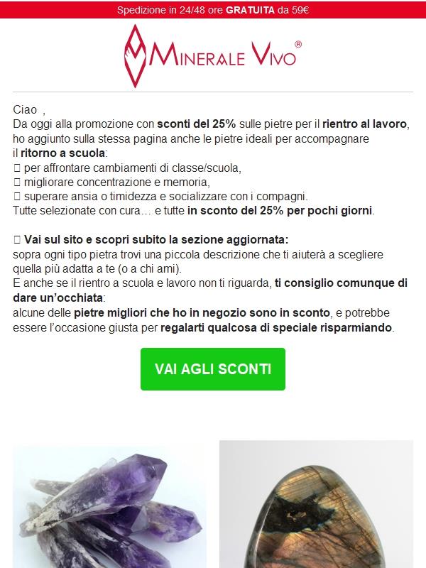 Back to School! Aggiungiamo altre pietre in sconto del 25%