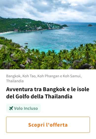 Avventura tra Bangkok e le isole del Golfo della Thailandia