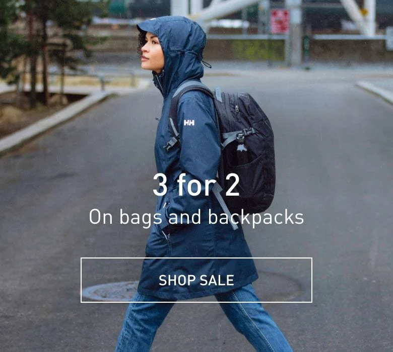 3 for 2. Bags and backpacks. SHOP SALE