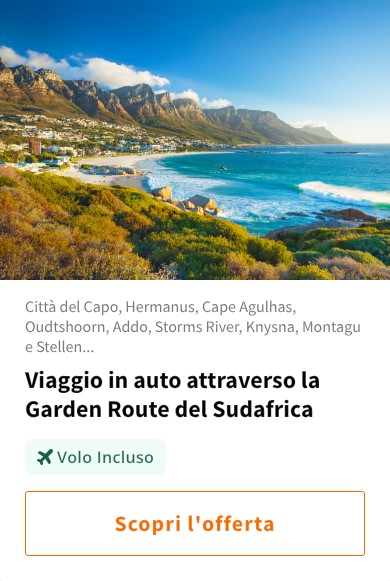 Viaggio in auto attraverso la Garden Route del Sudafrica