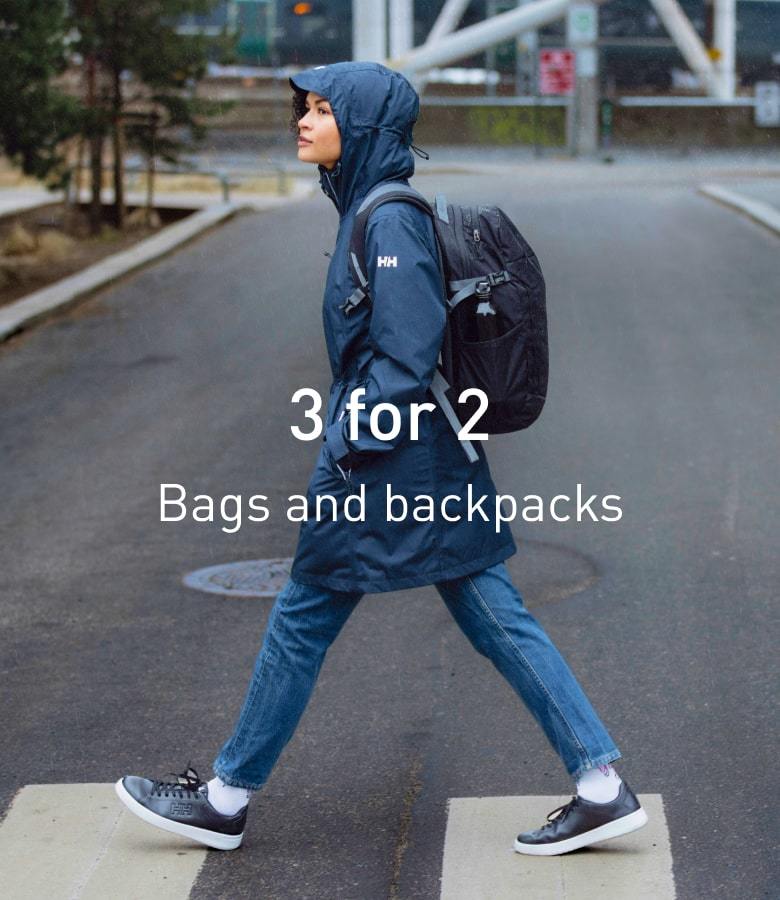 3 for 2. Bags and backpacks