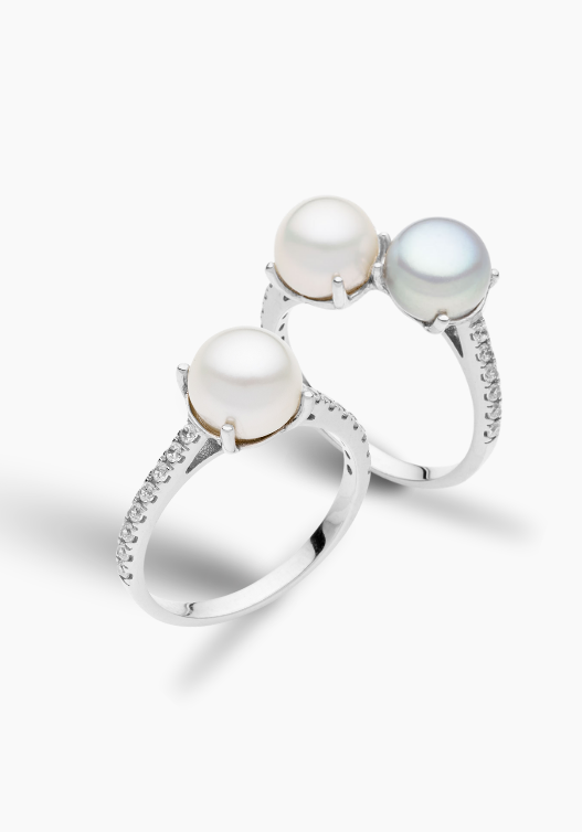 anelli con perle