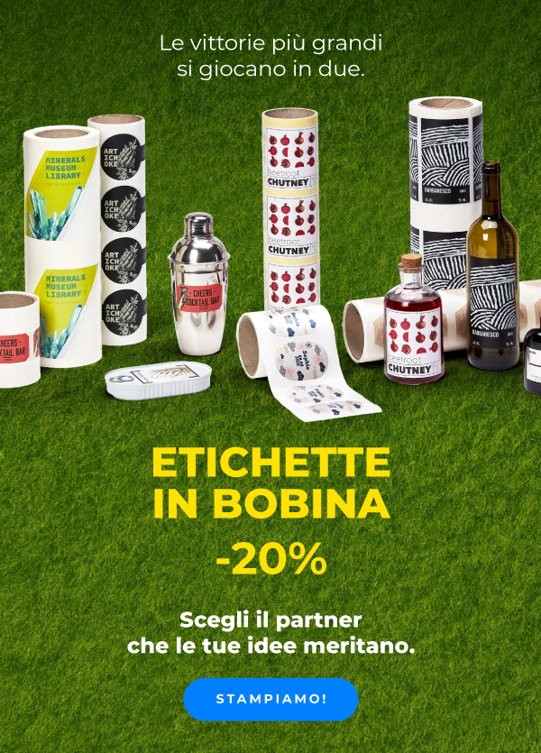 -20% su Etichette in bobina