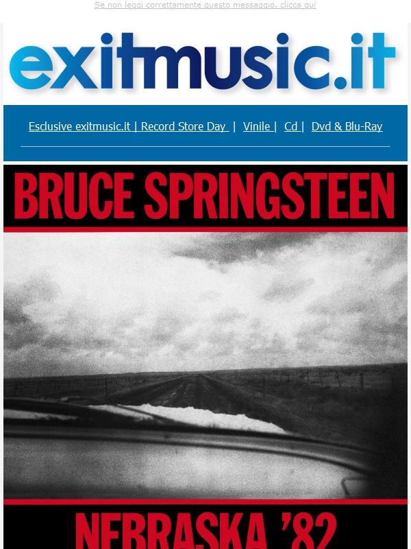Bruce Springsteen 'Nebraska 82: Expanded Edition' @exitmusic.it .. In 4 LP+BluRay e 4 CD+BluRay