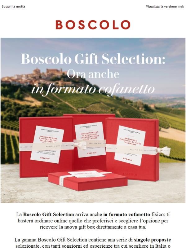 Novità: la Boscolo Gift Selection in formato cofanetto