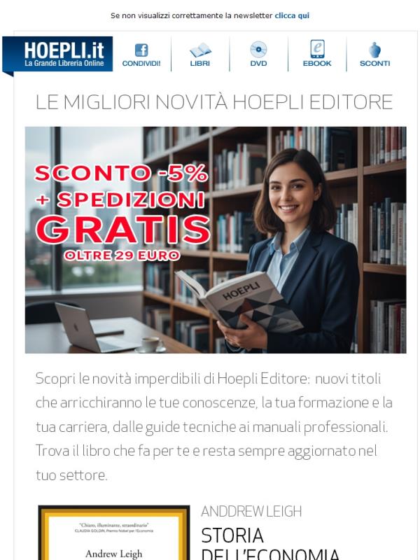 Resta sempre un passo avanti con le imperdibili novità  Hoepli Editore!