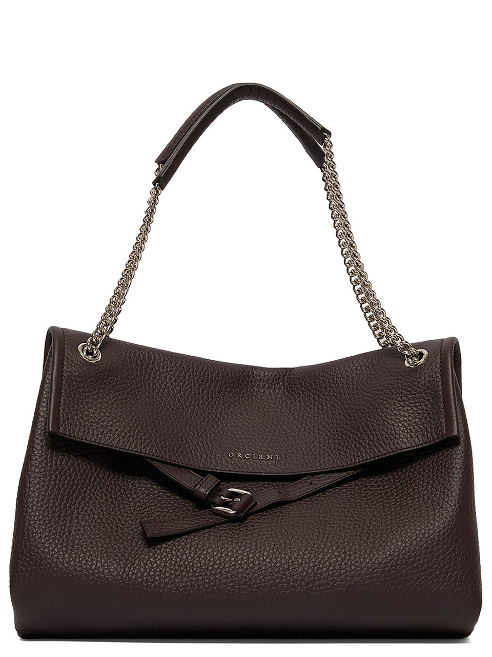 Image of Borsa Orciani Venus Soft Midi testa di moro