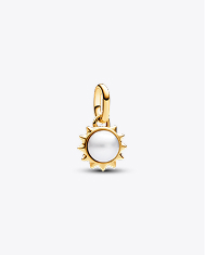 Pandora ME Treated Freshwater Cultured Pearl Sun Mini Dangle Charm