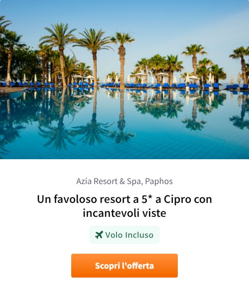 Un favoloso resort a 5* a Cipro con incantevoli viste