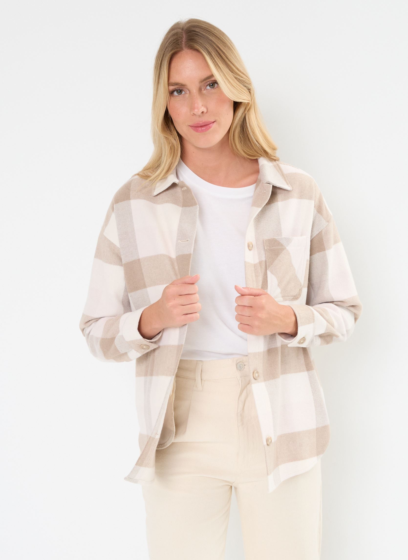 MADE BY Camicie a maniche lunghe CHERMIONE donna beige