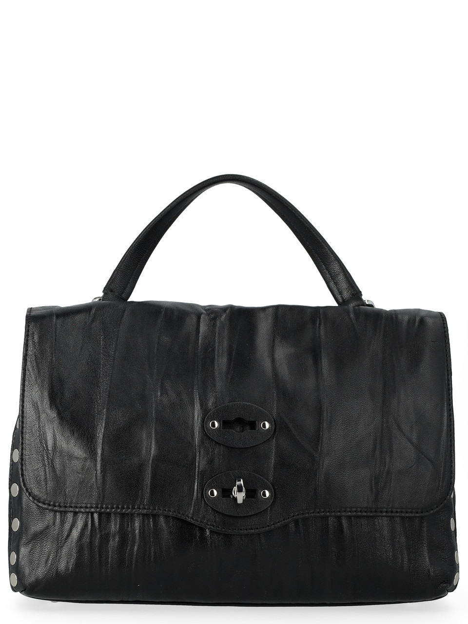 Image of Borsa Zanellato Postina Plissé S in pelle nera