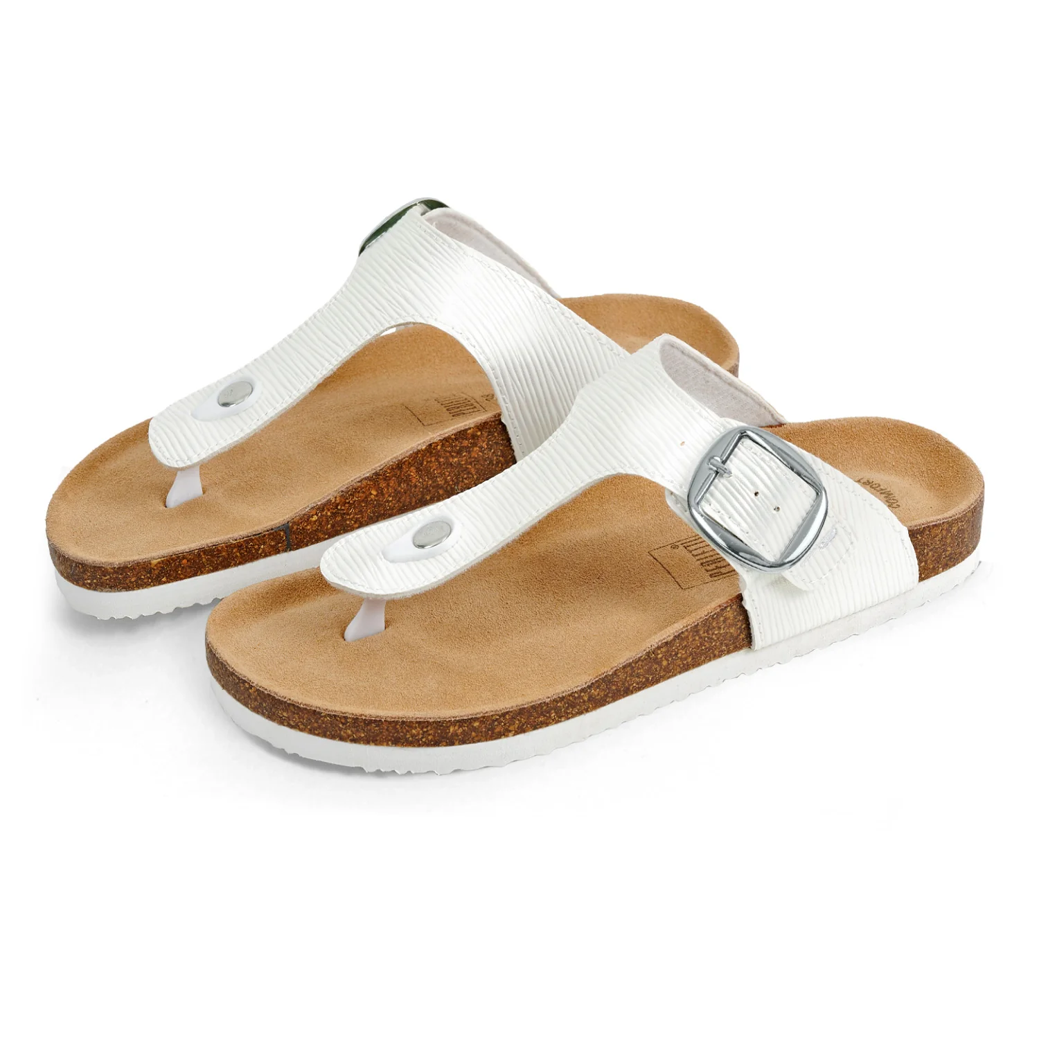 Image of Infradito Comfort Bianco Perlato