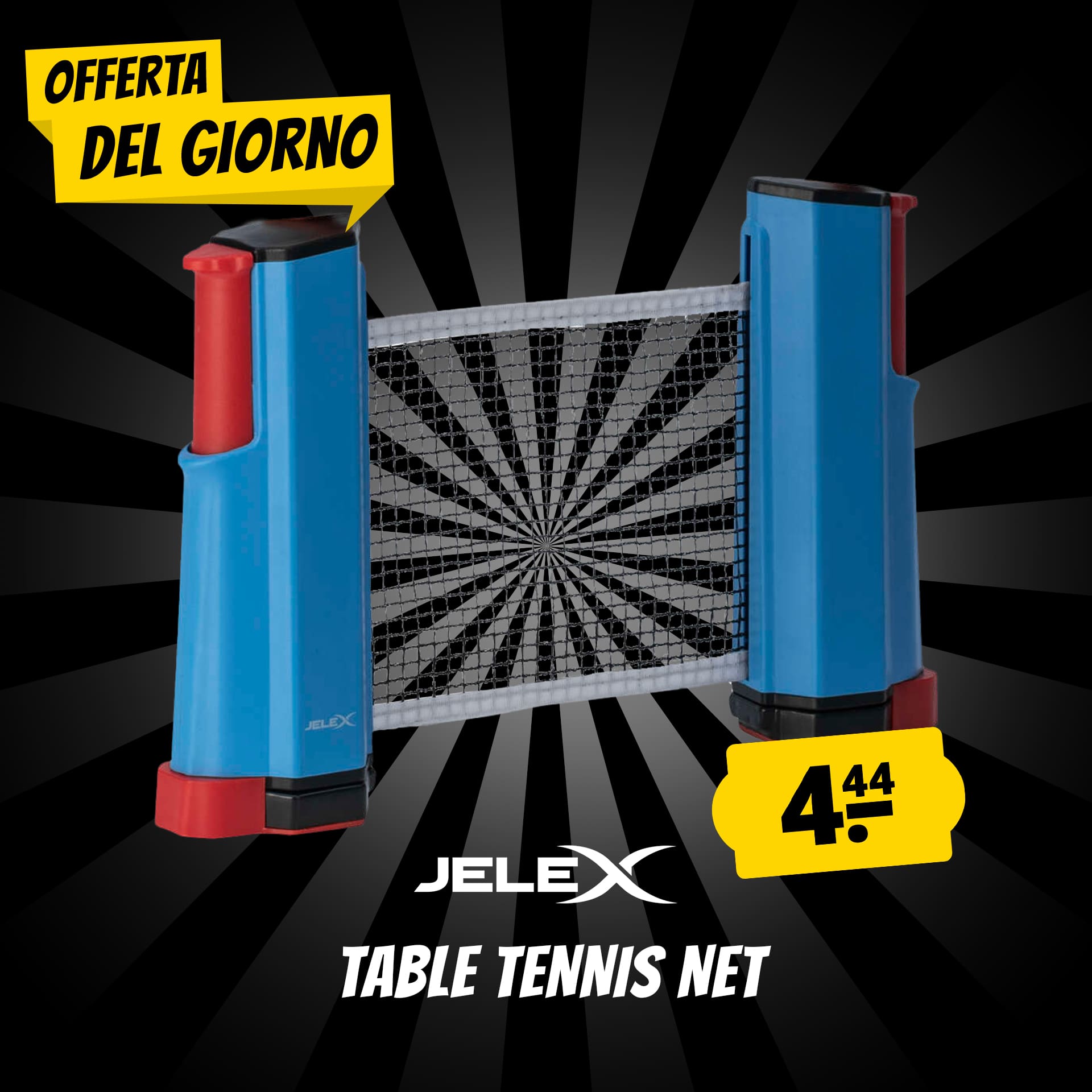 Jelex roll up rete per tennistavolo regolabile