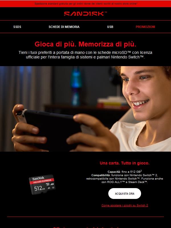 Potenzia il tuo spazio di archiviazione di gioco