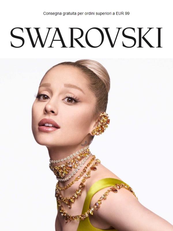 Ariana Grande incanta nella collezione AI25 di Swarovski