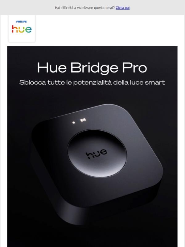 Accedi a tutte le funzionalità Hue con Bridge Pro!