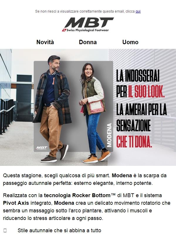 🍂 Sii impeccabile. Cammina con grinta. Scopri Modena.