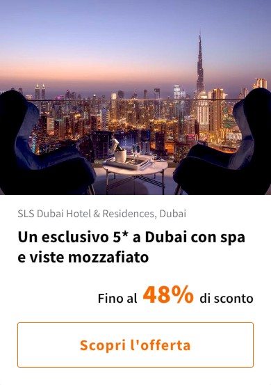 Un esclusivo 5* a Dubai con spa e viste mozzafiato