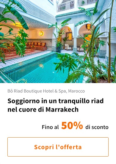 Soggiorno in un tranquillo riad nel cuore di Marrakech