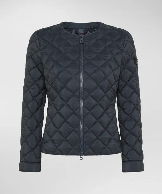 Piumino Slim con Trapunta a Rombi / Blu