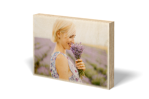 Foto su Blocco di Legno - bellezza naturale