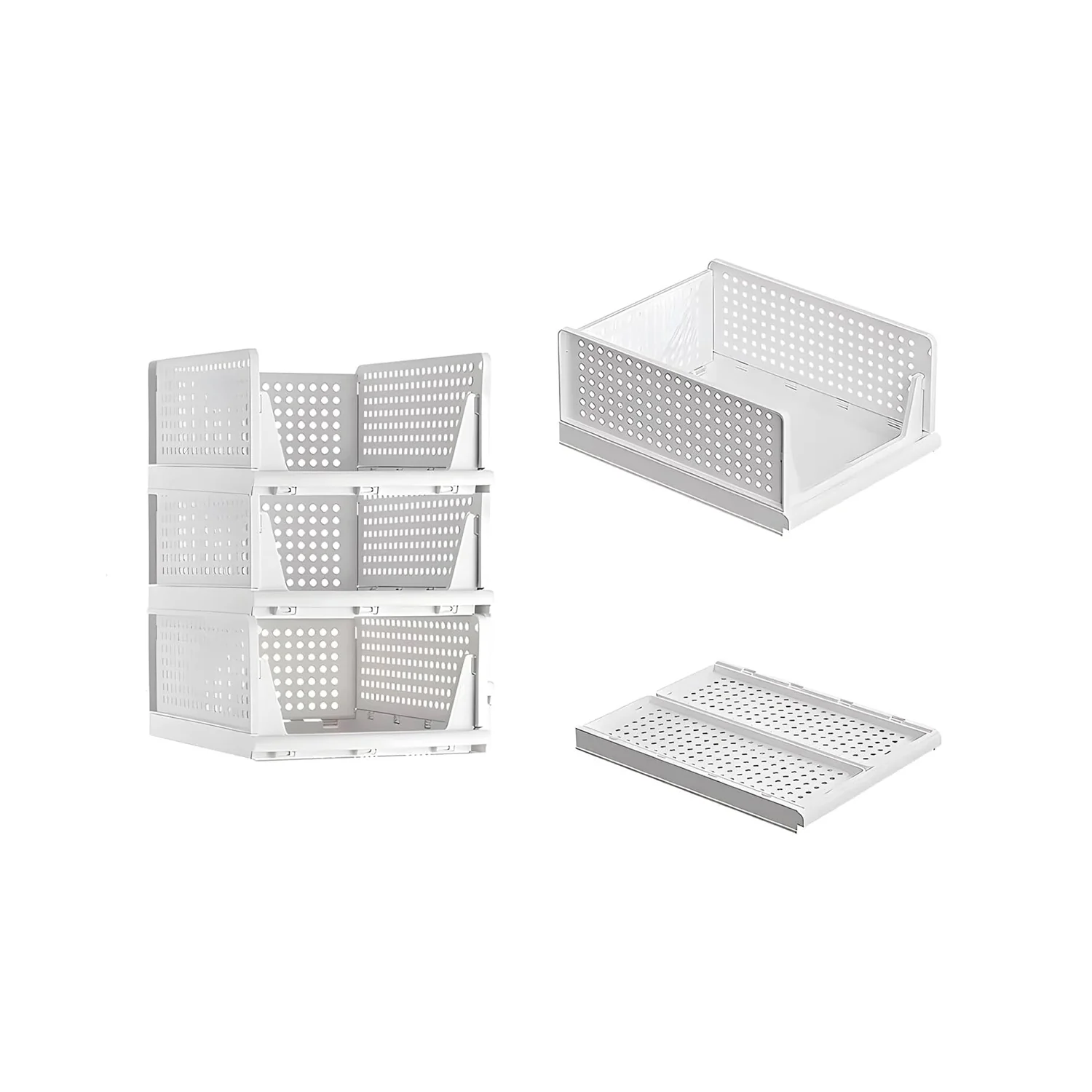 Image of  🏠 Per la Casa - Set 3 Contenitori Cassetti Multiuso