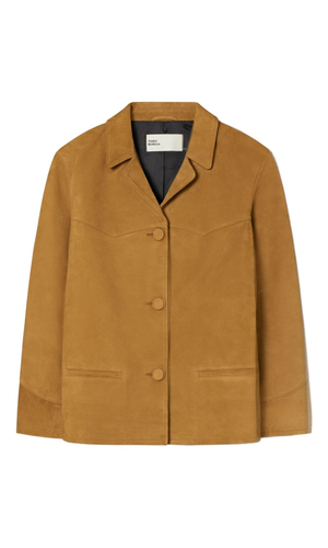 Suede blazer jacket
