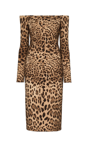Leopard printed dress